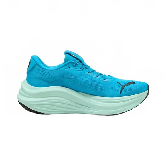 NEW PUMA men's magmax nitro running shoes in speed blue mint melt